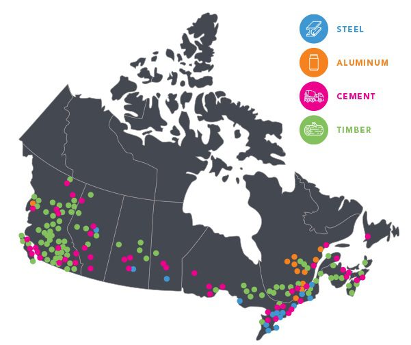 Where Canada Builds Construction Materials
